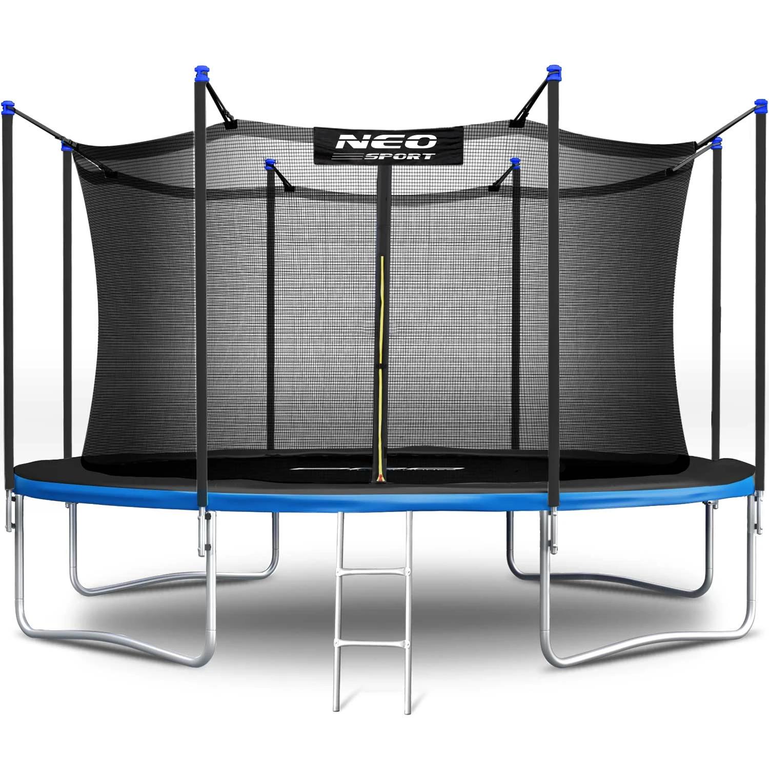 Батут Neo-Sport 12 FT 374 см з Внутрішньою Сіткою та Драбиною — Безпечні Розваги для Всієї Родини