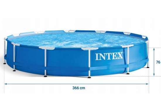 Intex 28212-3 (366×76 см) — Каркасний Басейн з Наметом та Фільтруючим Насосом у Комплекті - Зображення 2
