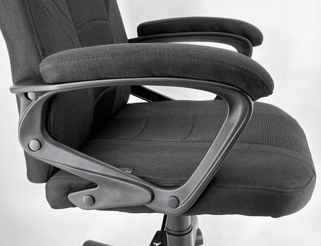 Елегантне Офісне Крісло Lugano Mario Black Full Fabric для Стильного Робочого Простору - Зображення 9