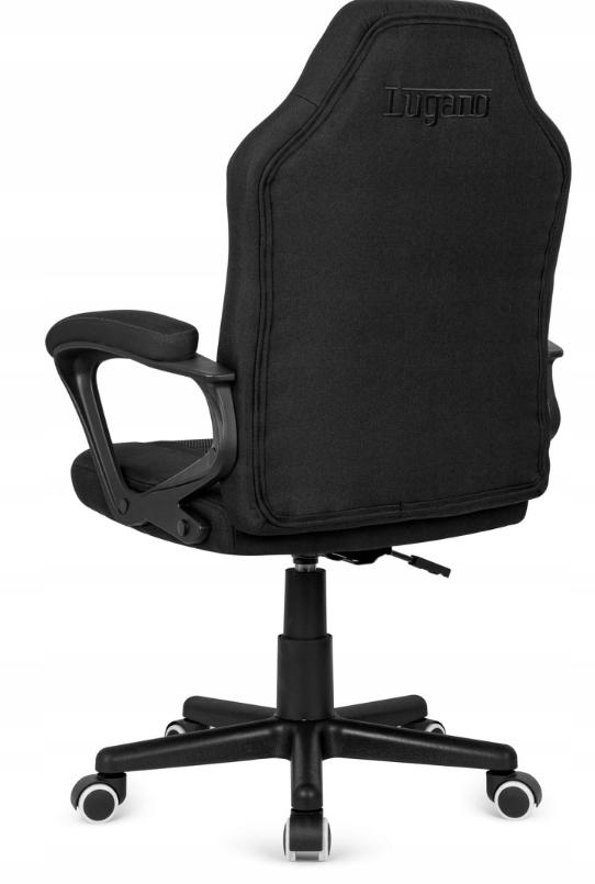 Елегантне Офісне Крісло Lugano Mario Black Full Fabric для Стильного Робочого Простору - Зображення 6