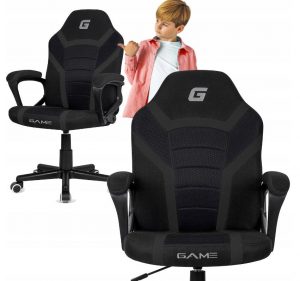 Елегантне Офісне крісло LUGANO MARIO BLACK FULL FABRIC