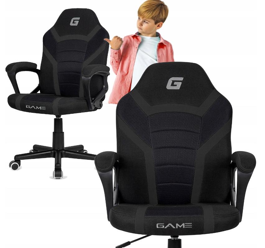 Елегантне Офісне крісло LUGANO MARIO BLACK FULL FABRIC