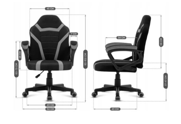 Ефектне Офісне Крісло Lugano Mario Black & Light Grey для Стильної Робочої Атмосфери - Зображення 8