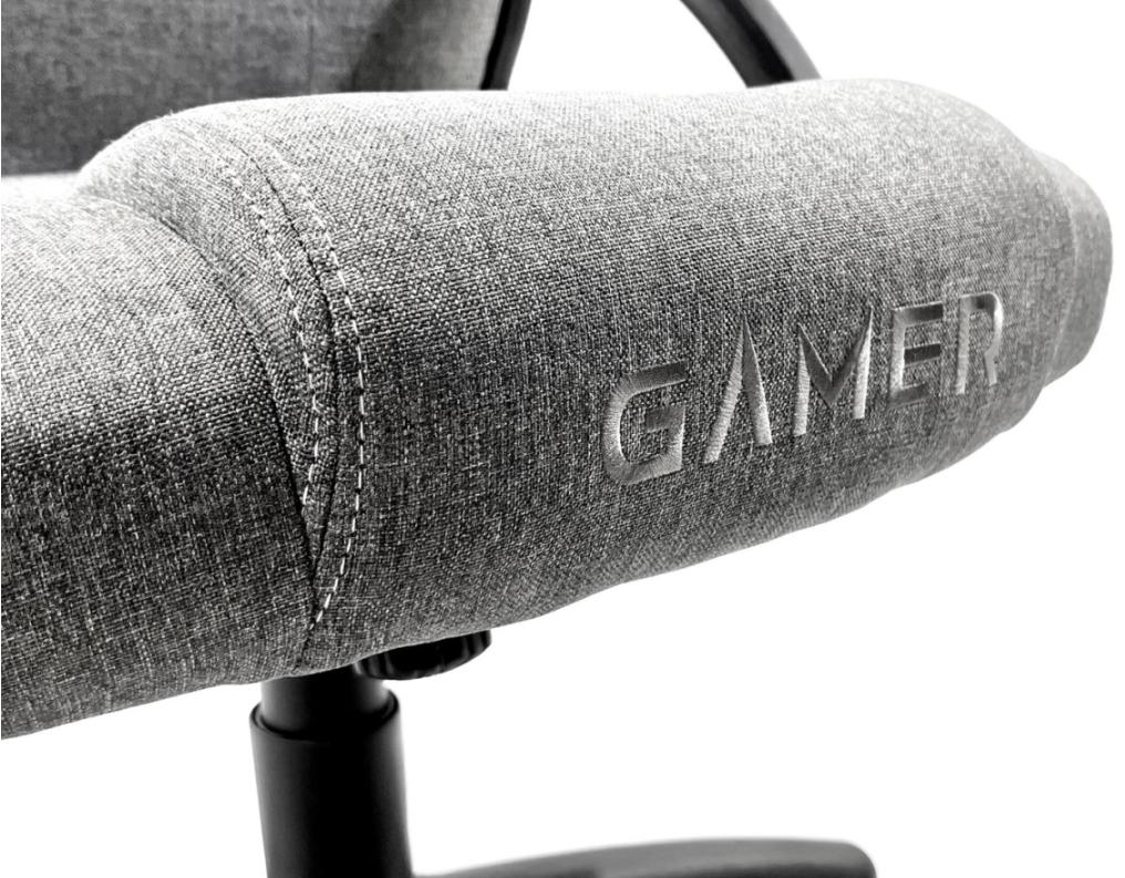 Преміум Геймерське Крісло Lugano CARRERA STONE FABRIC з Дихаючою Тканинною Оббивкою - Зображення 9