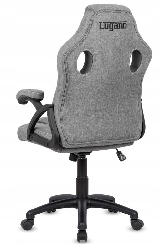 Преміум Геймерське Крісло Lugano CARRERA STONE FABRIC з Дихаючою Тканинною Оббивкою - Зображення 6