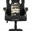 Стійке Геймерське Крісло Lugano CARRERA M ARMY FABRIC з Камуфляжною Тканинною Оббивкою