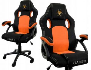 Яскраве Геймерське Крісло Lugano CARRERA M ORANGE FABRIC з Комфортною Дихаючою Тканиною