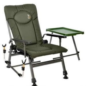 Крісло Рибальське Коропове M-Elektrostatyk F5R ST/P зі Столиком і Тримачем Вудки — Ідеальне Рішення для Активного Відпочинку