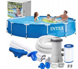 Каркасний Басейн з насосом Intex 28202 305x76 см комплект 8 в 1