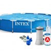 Металевий каркасний Басейн + фільтруючий насос Intex 28212 366 x 76 см