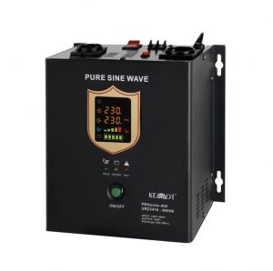 Сонячний Настінний Інвертор KEMOT PROsolar-800 12V/230V 800VA/500W — Екологічне Рішення для Домашнього Живлення