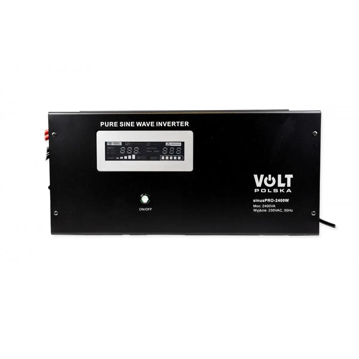 ДБЖ Volt Polska SINUS PRO 2400W 12V/230V (1600/2400W) — Потужне та Надійне Живлення для Електроніки