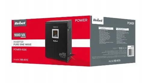 Джерело Аварійного Живлення Rebel Power UPS 1000 RB-4013 12V/230V — Висока Потужність для Аварійного Енергозабезпечення - Зображення 4