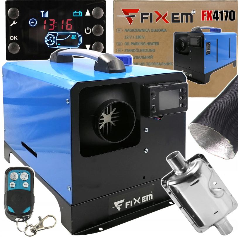 Дизельний Обігрівач Fixem FX4170 9 kW з Дисплеєм та Зручним Керуванням для Автомобіля