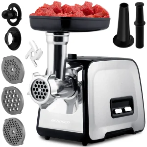 Електром’ясорубка Berdsen BD-601A 450/1200W з Міцними Лезами для Домашнього Куховарства