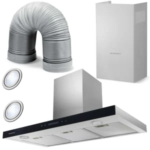Кухонна Витяжка Berdsen BE-90S Inox 90 см з Високим ККД та Технологією Абсорбції Запахів