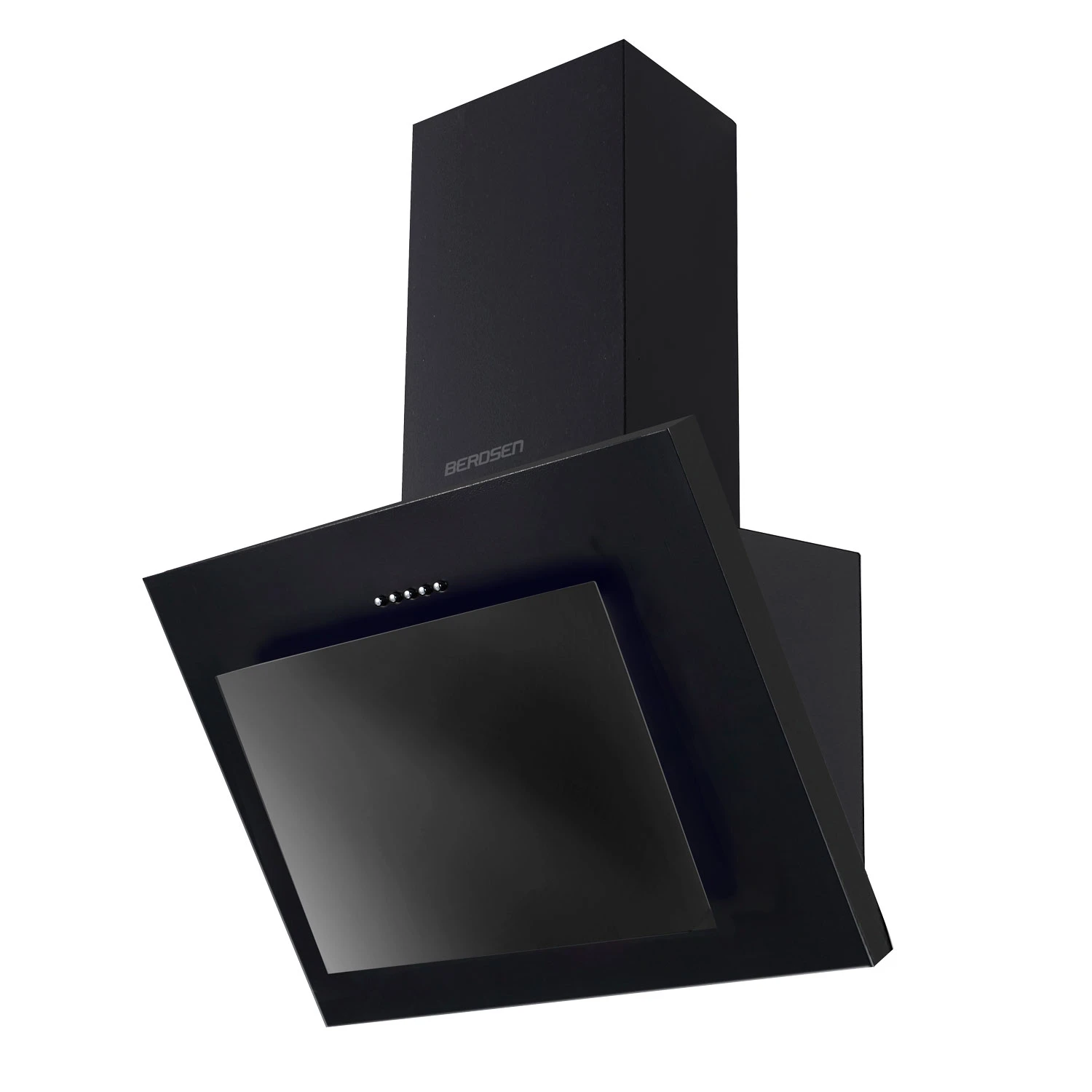 Витяжка Камінна Кухонна Berdsen BT-215 Чорна 60 см з LED-Підсвіткою та Трирежимною Фільтрацією - Зображення 2
