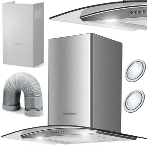 Витяжка Камінна Кухонна Berdsen BT-202 60 см з Класичним Дизайном та Ефективною Тягою