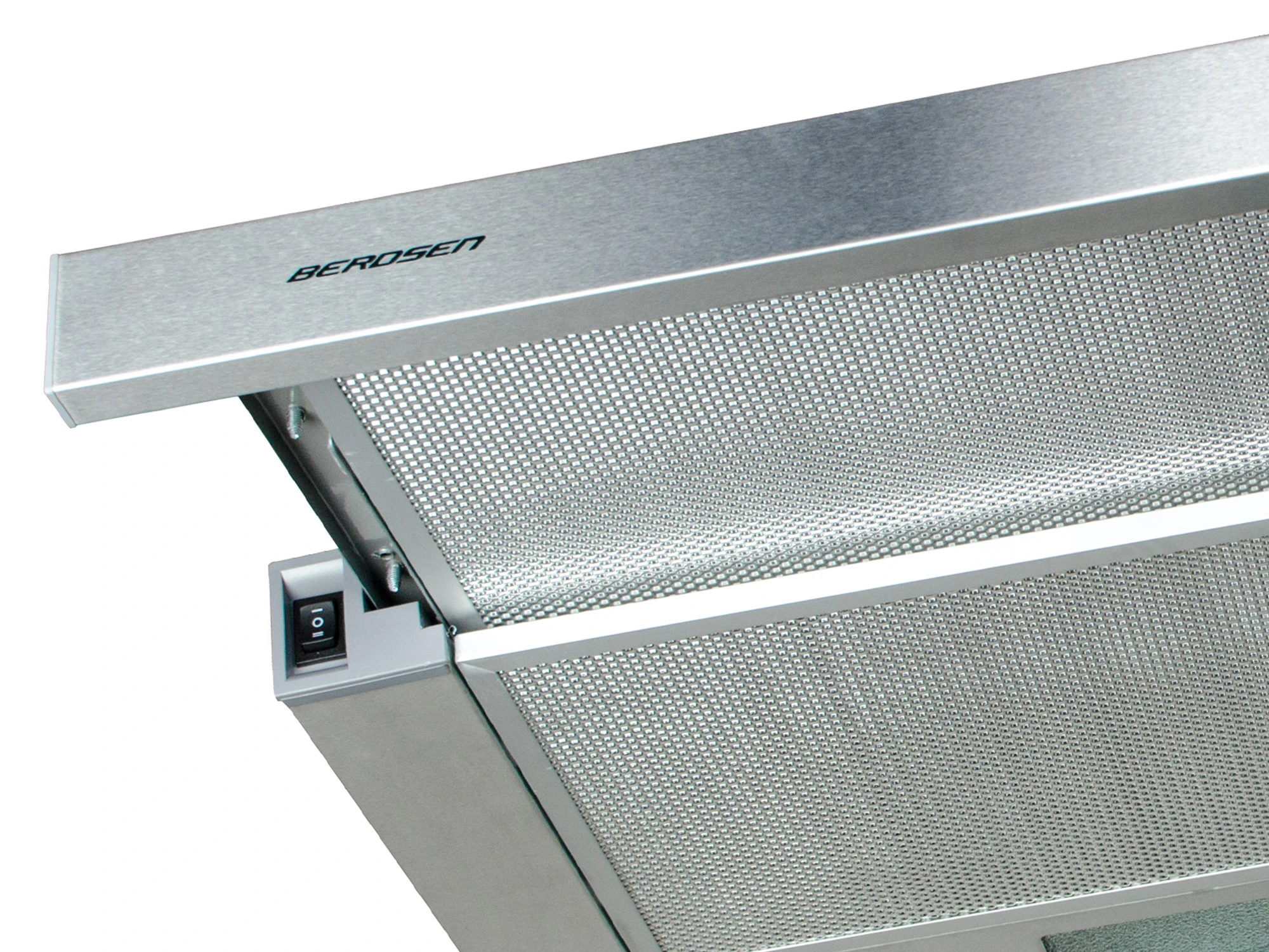 Витяжка Телескопічна Berdsen BE-60-LW 60 см INOX з Висувною Панеллю та LED-Підсвіткою - Зображення 5