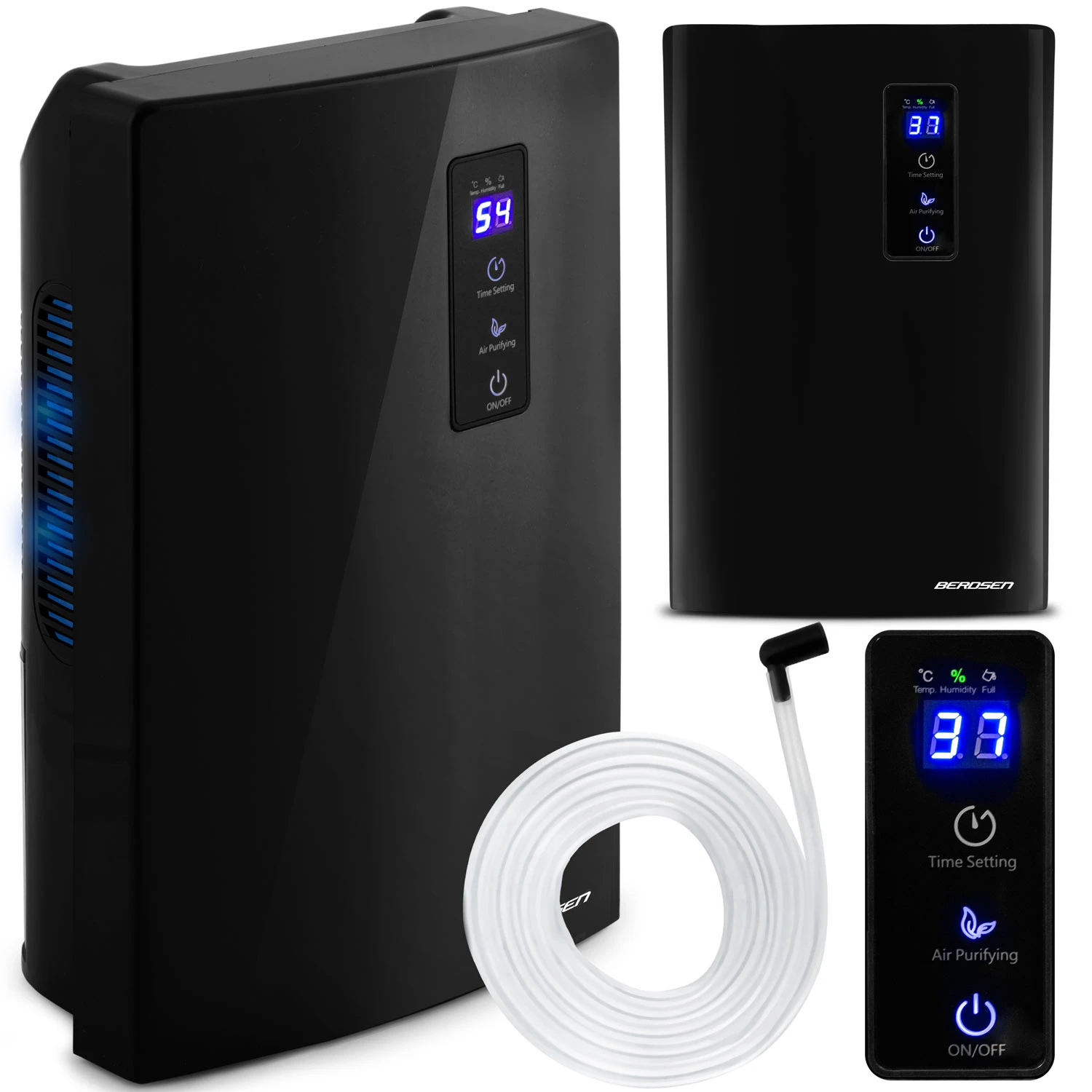Berdsen BR-20 Чорний — Компактний Осушувач Повітря з Ефективним Поглинанням Вологи