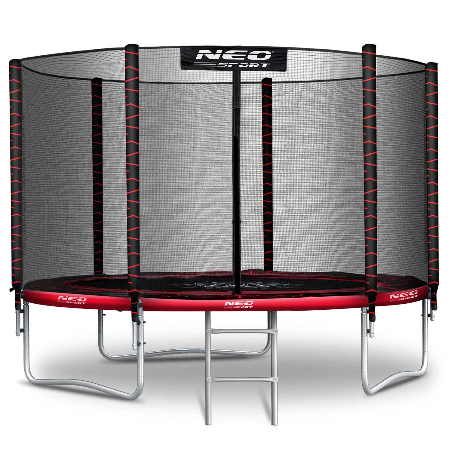 Neo-Sport 10 FT OUT (312 см) — Батут із Зовнішньою Сіткою та Драбиною для Вільного Простору - Зображення 2
