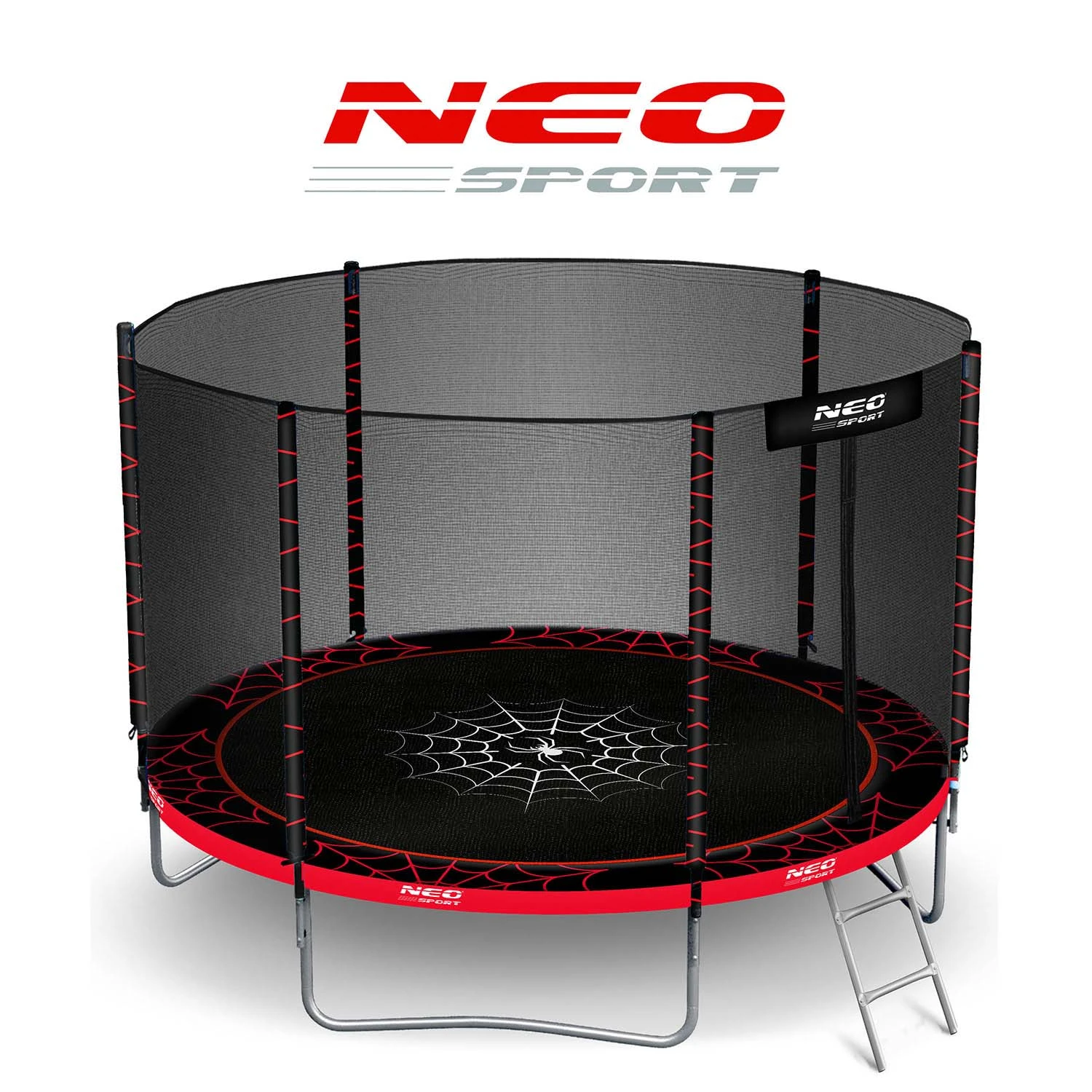 Neo-Sport 10 FT OUT (312 см) — Батут із Зовнішньою Сіткою та Драбиною для Вільного Простору - Зображення 8