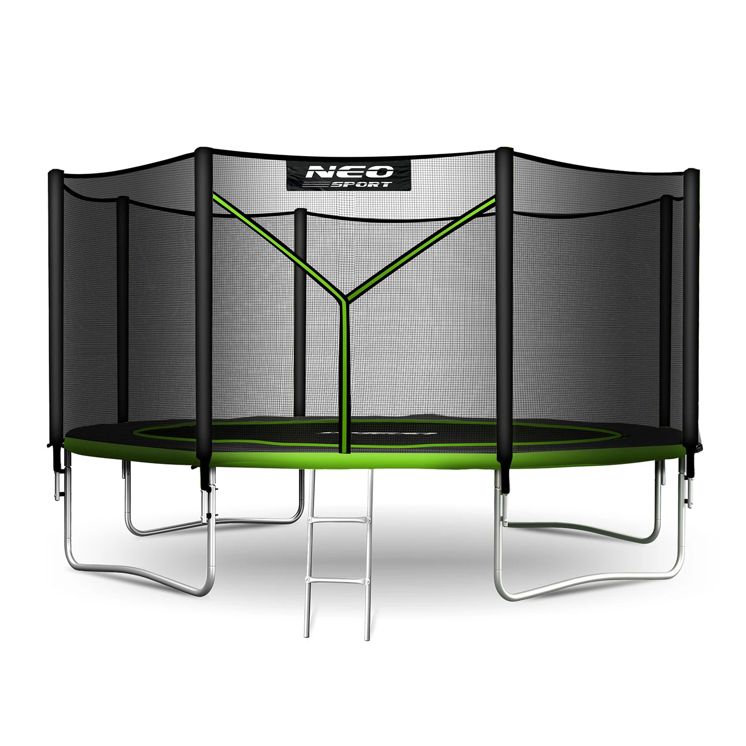 Neo-Sport 12 FT (374 см) — Надійний та Зручний Батут із Зовнішньою Сіткою для Дітей та Дорослих - Зображення 2