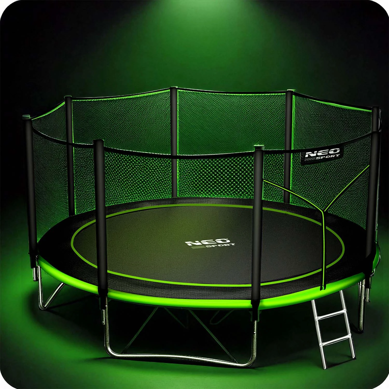 Neo-Sport 12 FT (374 см) — Надійний та Зручний Батут із Зовнішньою Сіткою для Дітей та Дорослих - Зображення 5