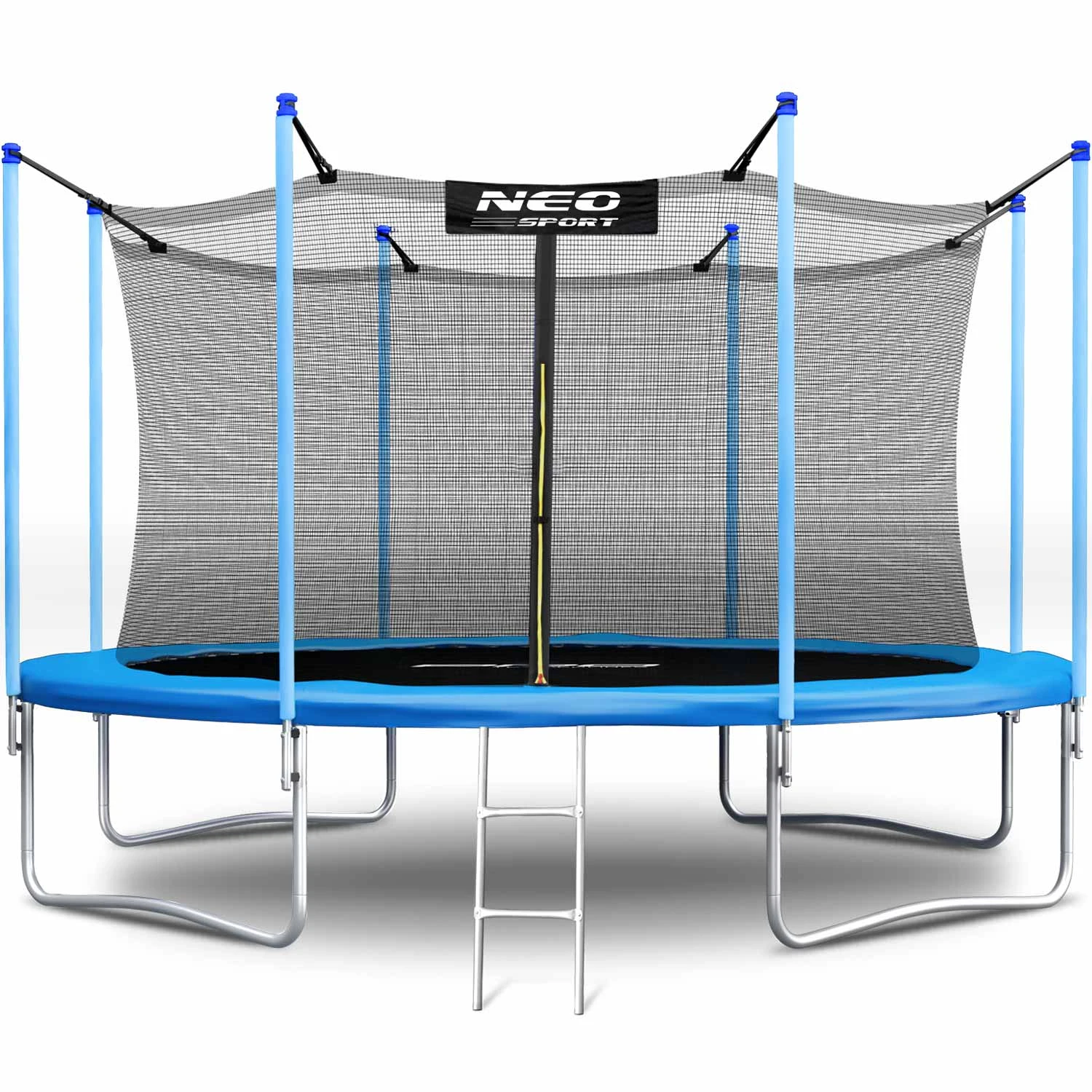 Neo-Sport 13 FT (404 см) — Батут з Внутрішньою Сіткою, Драбиною та Машиною для Бульбашок — Магія для Дітей - Зображення 3