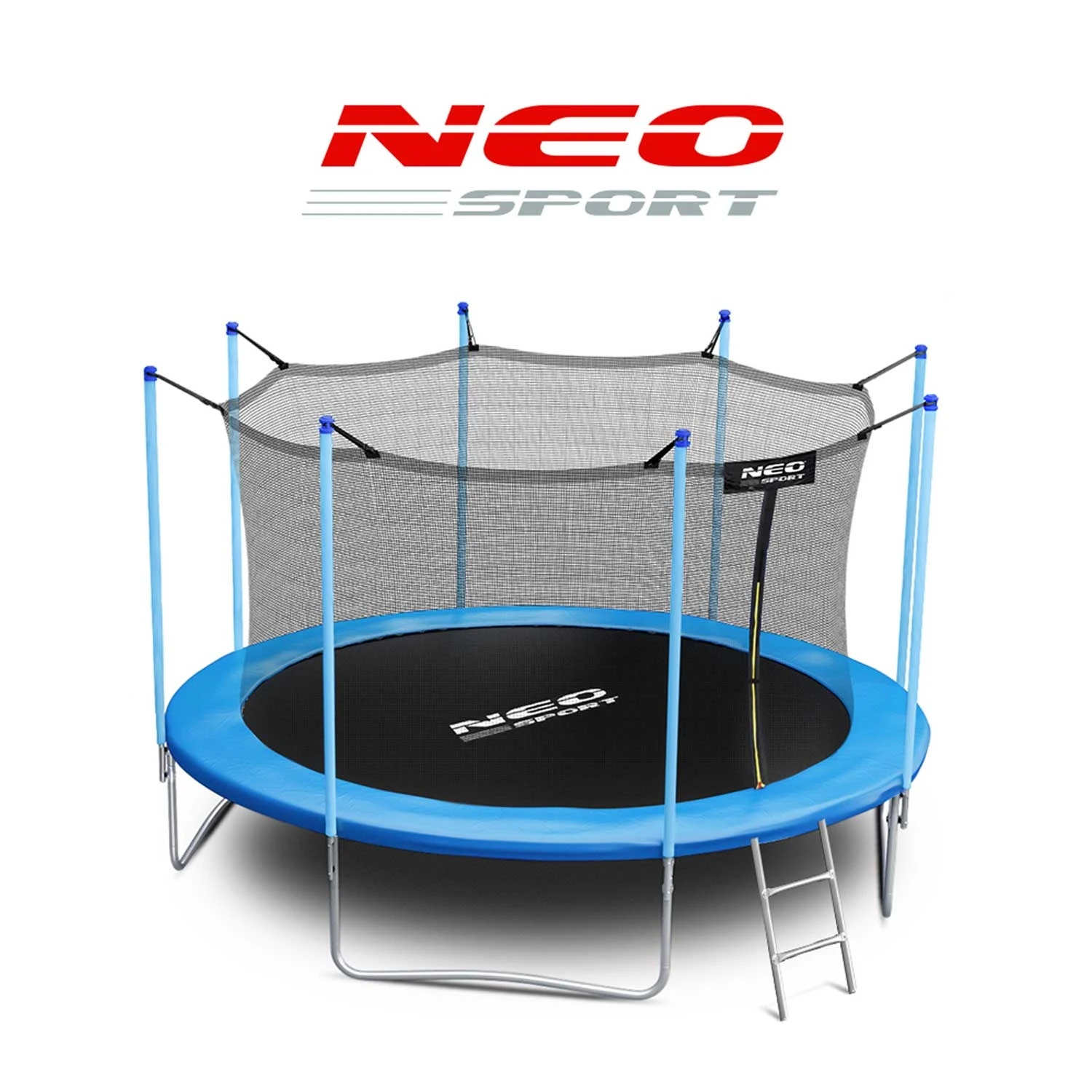 Neo-Sport 14 FT IN (435 см) — Батут з Внутрішньою Сіткою та Драбиною для Великої Родини - Зображення 7