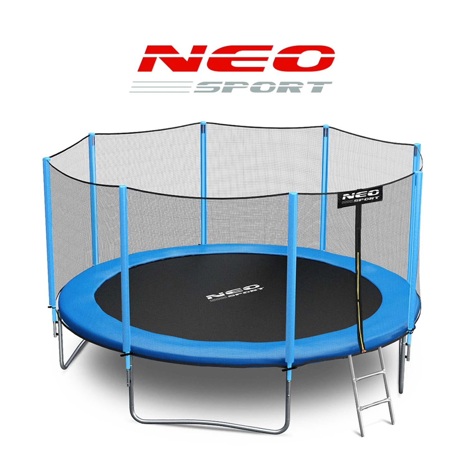 Neo-Sport 14 FT (435 см) — Великий Батут із Зовнішньою Сіткою та Драбиною для Сімейного Відпочинку - Зображення 11