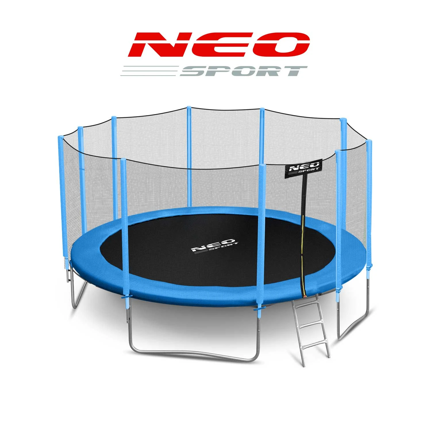 Neo-Sport 15 FT OUT (465 см) — Просторий Батут із Зовнішньою Сіткою та Драбиною для Дітей та Дорослих - Зображення 3