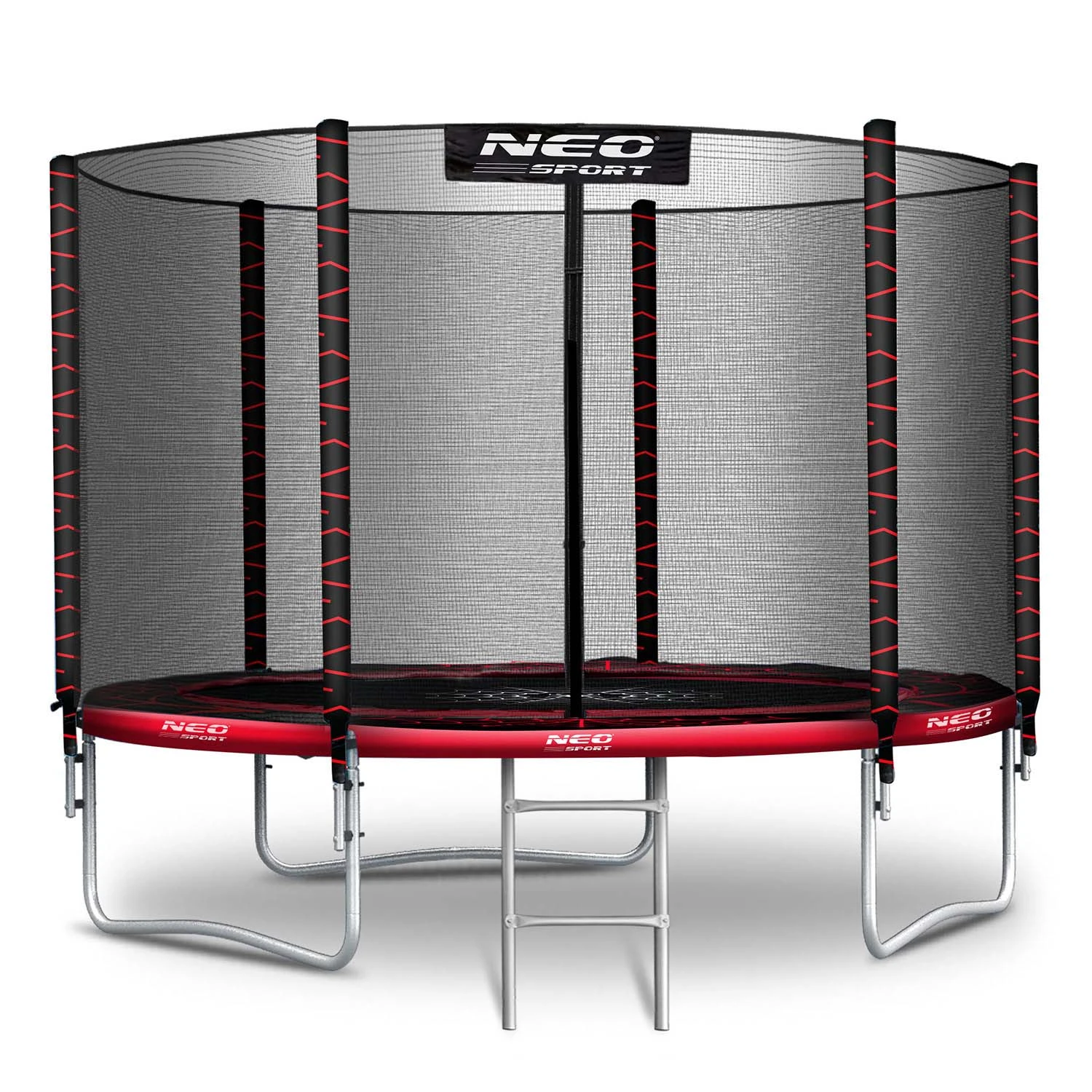 Neo-Sport 8 FT OUT (252 см) — Батут з Зовнішньою Сіткою та Драбинкою для Садового Простору - Зображення 2