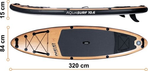 SUP Дошка Neo-Sport AquaSurf 320 см (170202) — Легка та Стійка для Інтенсивних Водних Пригод - Зображення 5