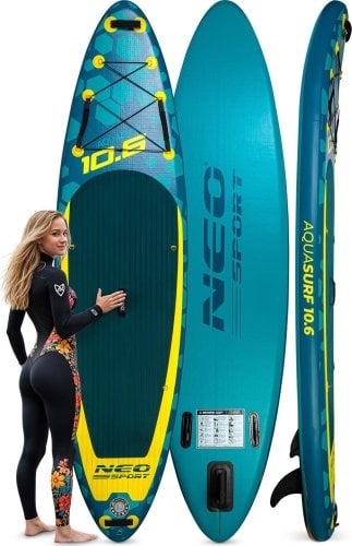 Дошка для SUP Neo-Sport Aquasurf 170203 320×84×15 см — Надійність, Стиль і Контроль на Воді - Зображення 2