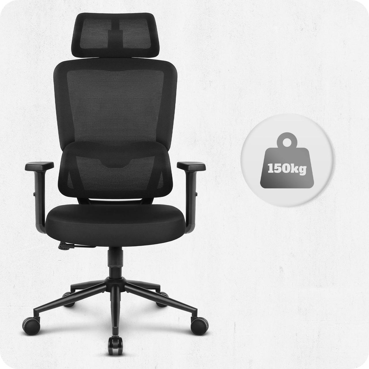 Офісне Крісло Cabro C506 Чорне Тканина Зручність та Стиль для Роботи - Зображення 8
