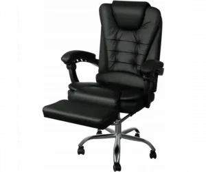 Офісне Крісло Malatec Vita Чорне з Підставкою для Ніг — Максимальний Рівень Комфорту