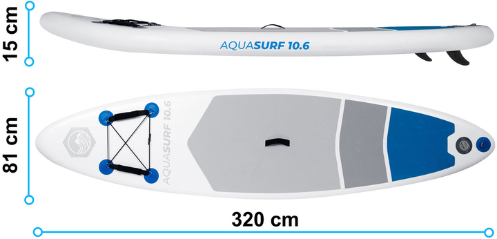 SUP Дошка Neo-Sport 170000 320 см — Легка, Міцна та Зручна для Активного Відпочинку - Зображення 5