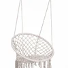 Підвісне Крісло Бохо Крем 80 см — Зручна Модель з Мотузками Довжиною 100 см