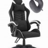 Ігрове Крісло Cabro C500 Fabric Чорно-Біле Стильний Комфорт для Геймерів