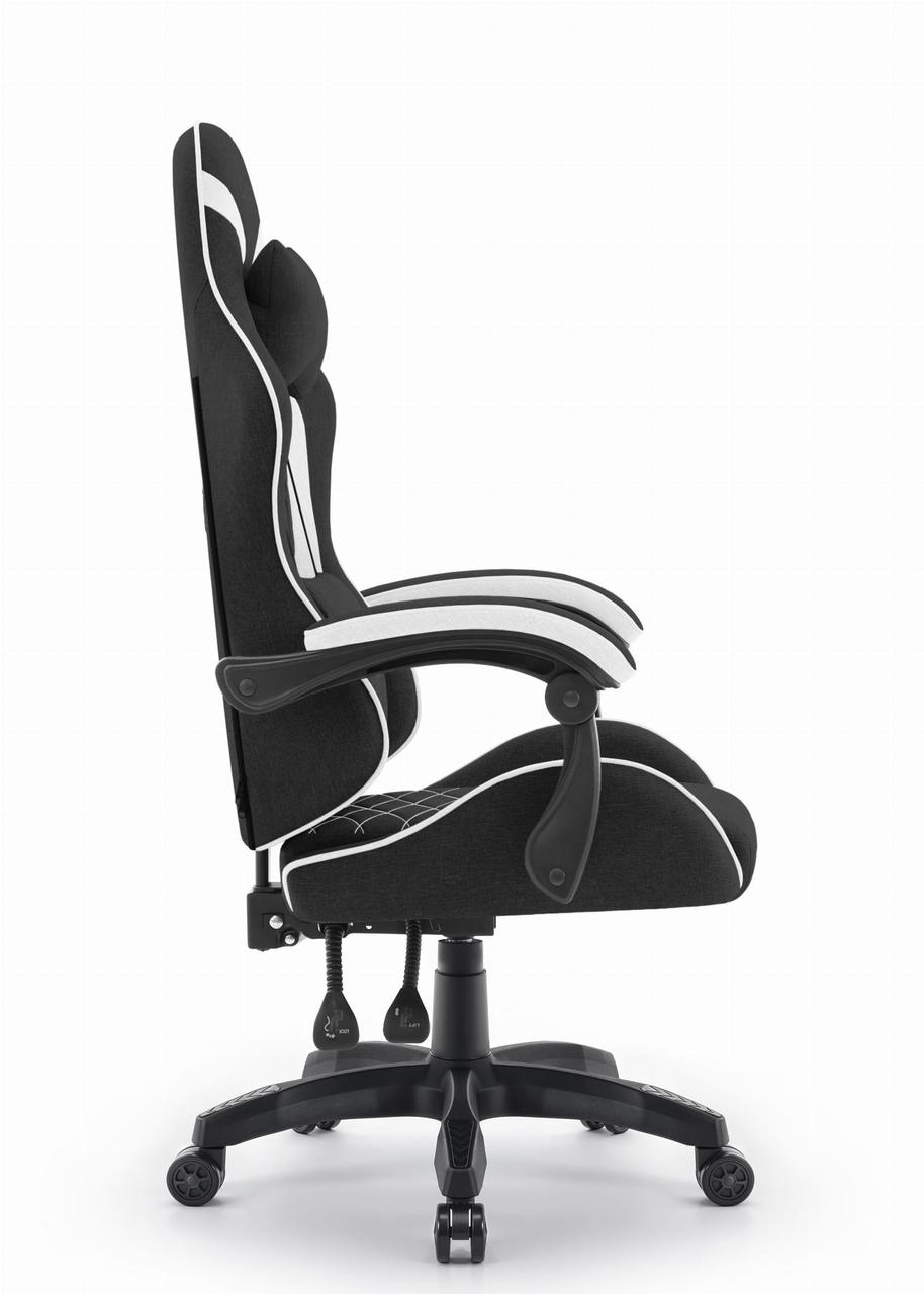 Ігрове Крісло Cabro C500 Fabric Чорно-Біле Стильний Комфорт для Геймерів - Зображення 4