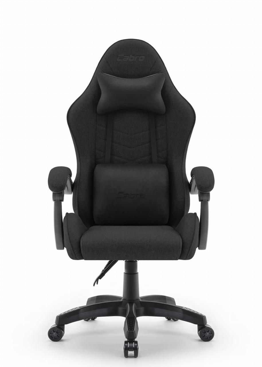 Геймерське Крісло Cabro C500 Black Fabric Чорне Ергономічний Дизайн для Ігор - Зображення 2