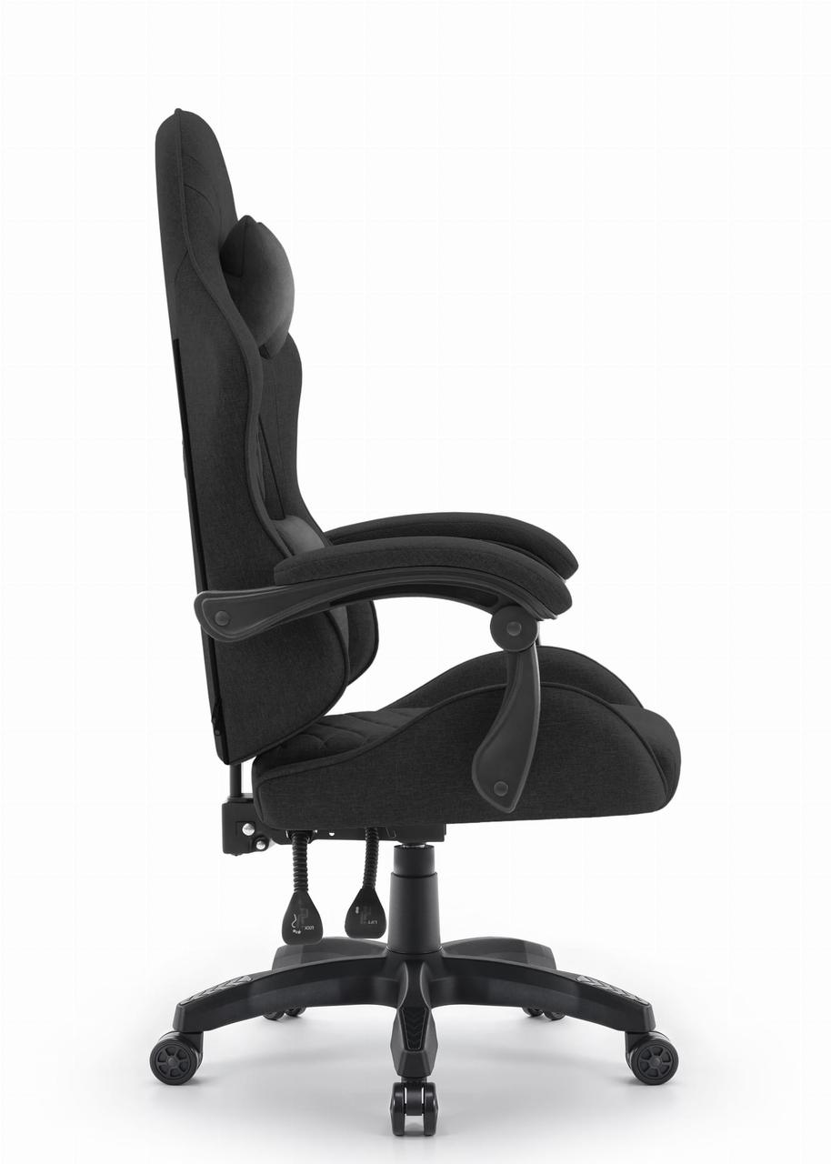 Геймерське Крісло Cabro C500 Black Fabric Чорне Ергономічний Дизайн для Ігор - Зображення 4