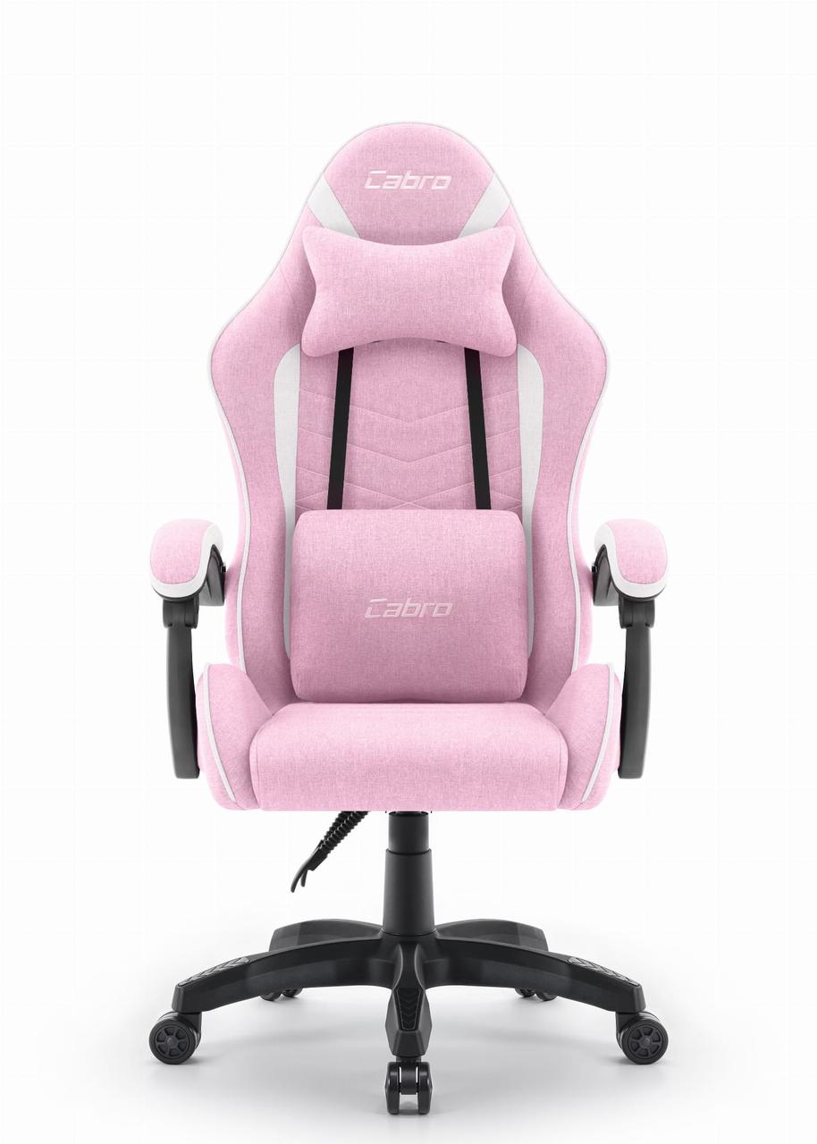 Геймерське Крісло Cabro C500 Fabric Рожево-Біле Стиль та Комфорт для Ігор - Зображення 5
