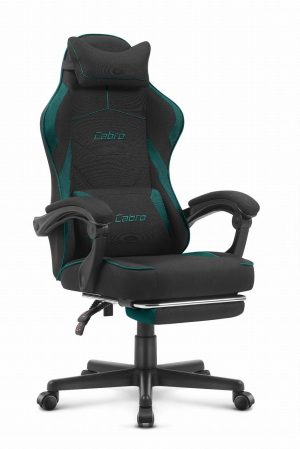 Геймерське Крісло Cabro C502 Black-Green Чорне Тканина Енергійний Стиль та Комфорт
