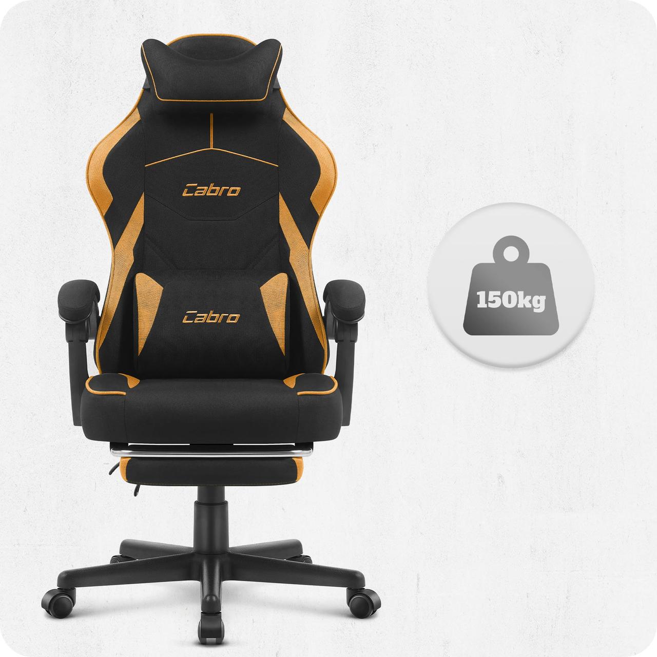 Геймерське Крісло Cabro C502 Fabric Сіро-Чорне Ергономіка та Стиль для Ігор - Зображення 7