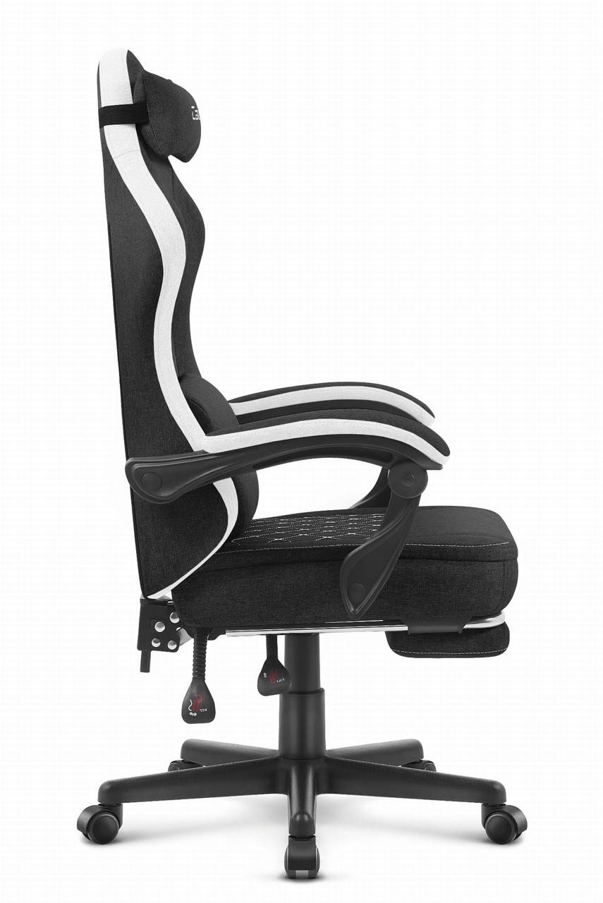 Ігрове Крісло Cabro C503 Black-White Чорно-Біле Елегантність та Зручність - Зображення 3