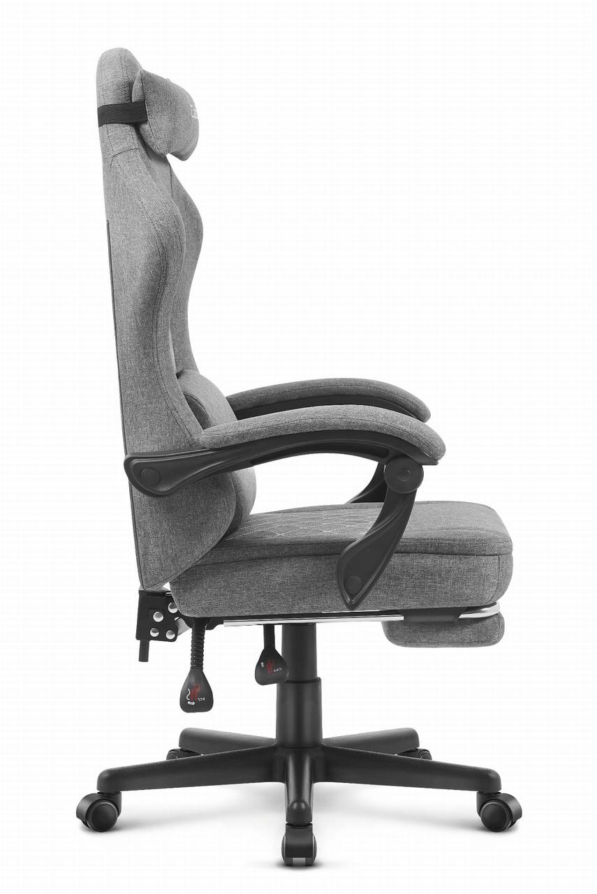 Ігрове Крісло Cabro C503 Fabric Сіре Елегантний Комфорт для Геймерів - Зображення 3