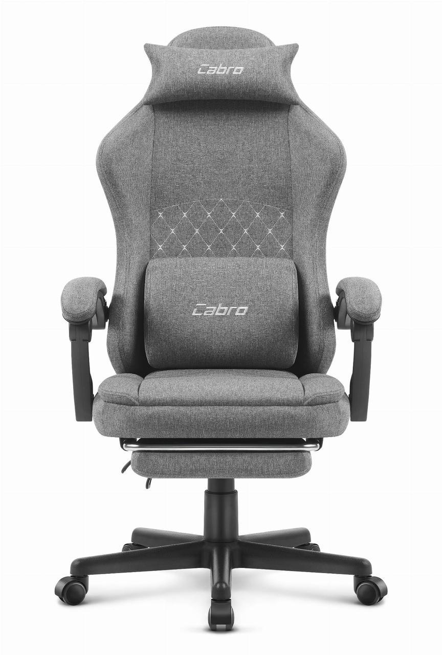 Ігрове Крісло Cabro C503 Fabric Сіре Елегантний Комфорт для Геймерів - Зображення 2