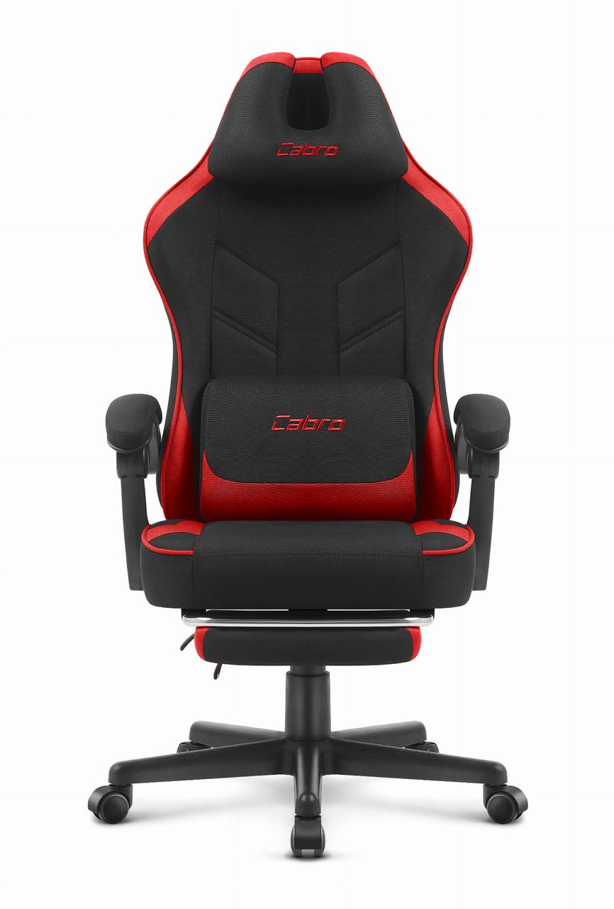 Геймерське Крісло Cabro C504 Black-Red Чорно-Червоне Потужний Стиль для Ігор - Зображення 3
